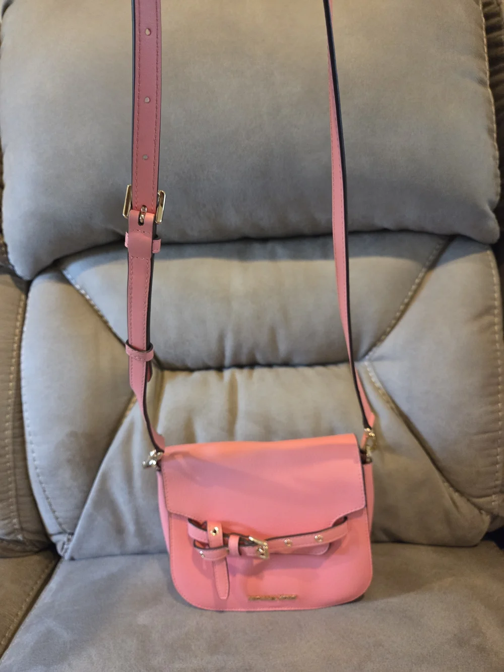Michael Kors Pink Leather Crossbody Bag